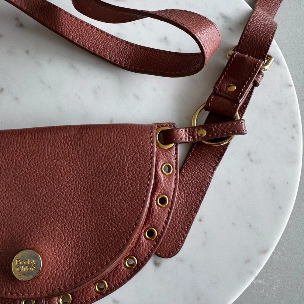 See By Chloe Leather Crescent Mini Crossbody Belt bag - Picture 8 of 8